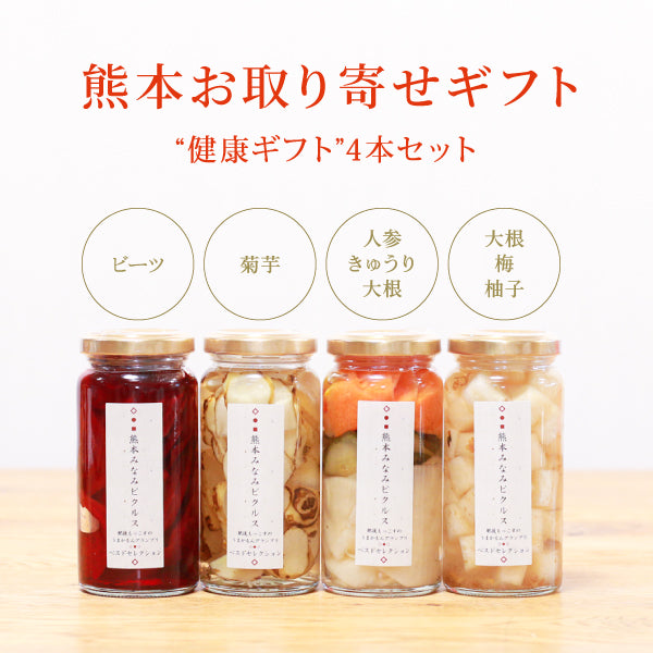 【熊本お取り寄せ】熊本みなみピクルス/健康ギフト4本セット<送料無料>